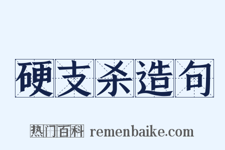 硬支杀造句是什么意思的图片
